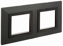 Рамка универсальная DKC Avanti 2-м. металл графит картинка